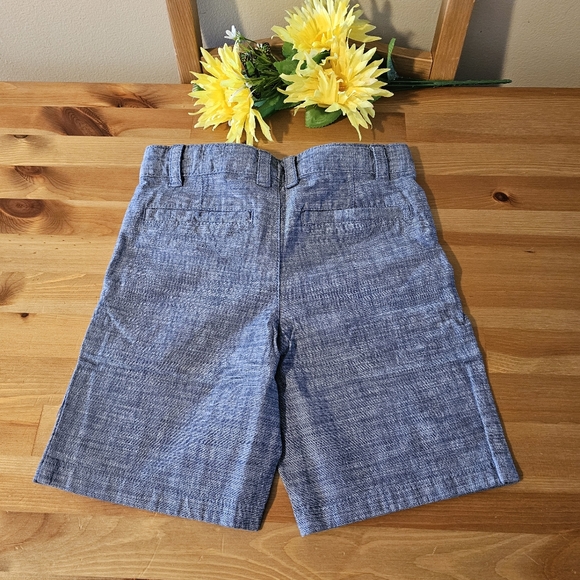 Cat & Jack - Boys' Flat Front 'Above The Knee' Chambray Shorts Size 7 - Picture 7 of 14